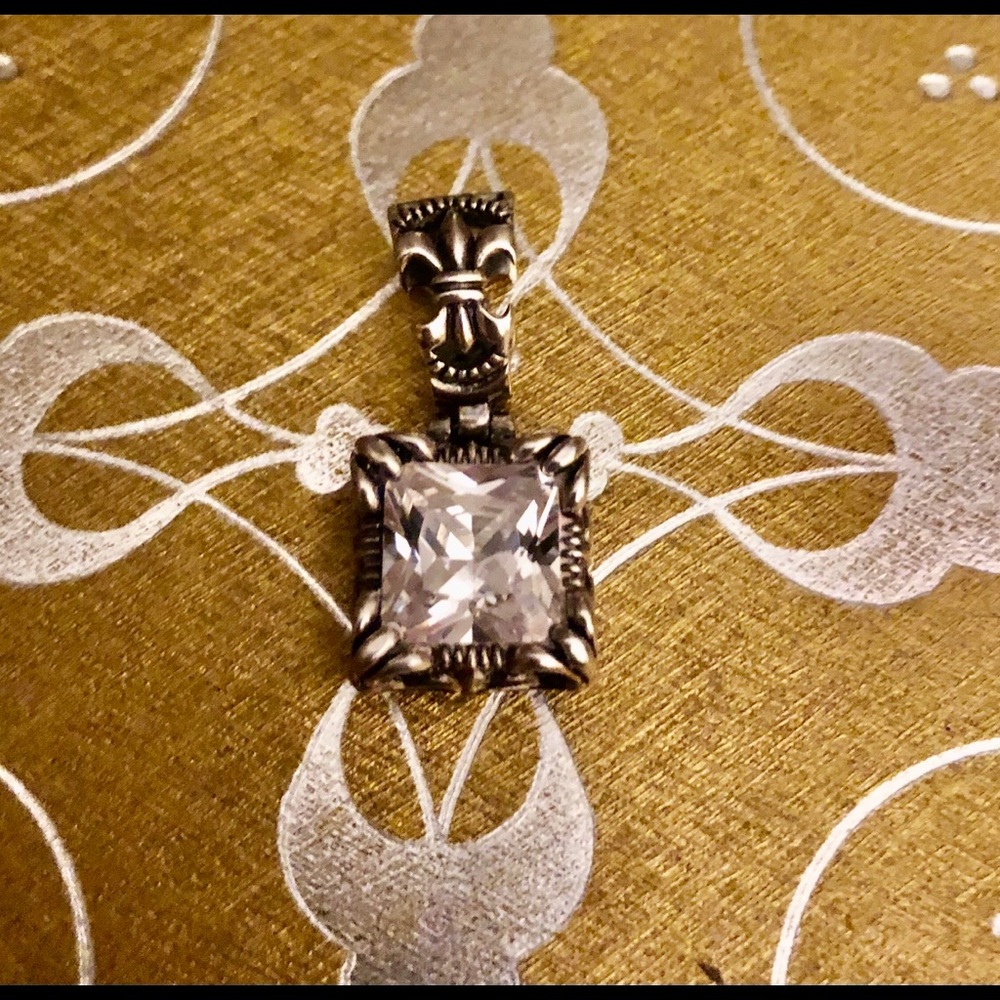 Silpada Sterling Silver & Square CZ Pendant